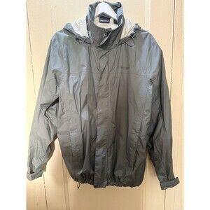 Marmot Mens Green Hooded Rain Jacket SZ L NBCUniversal Embroidered Lightweight S